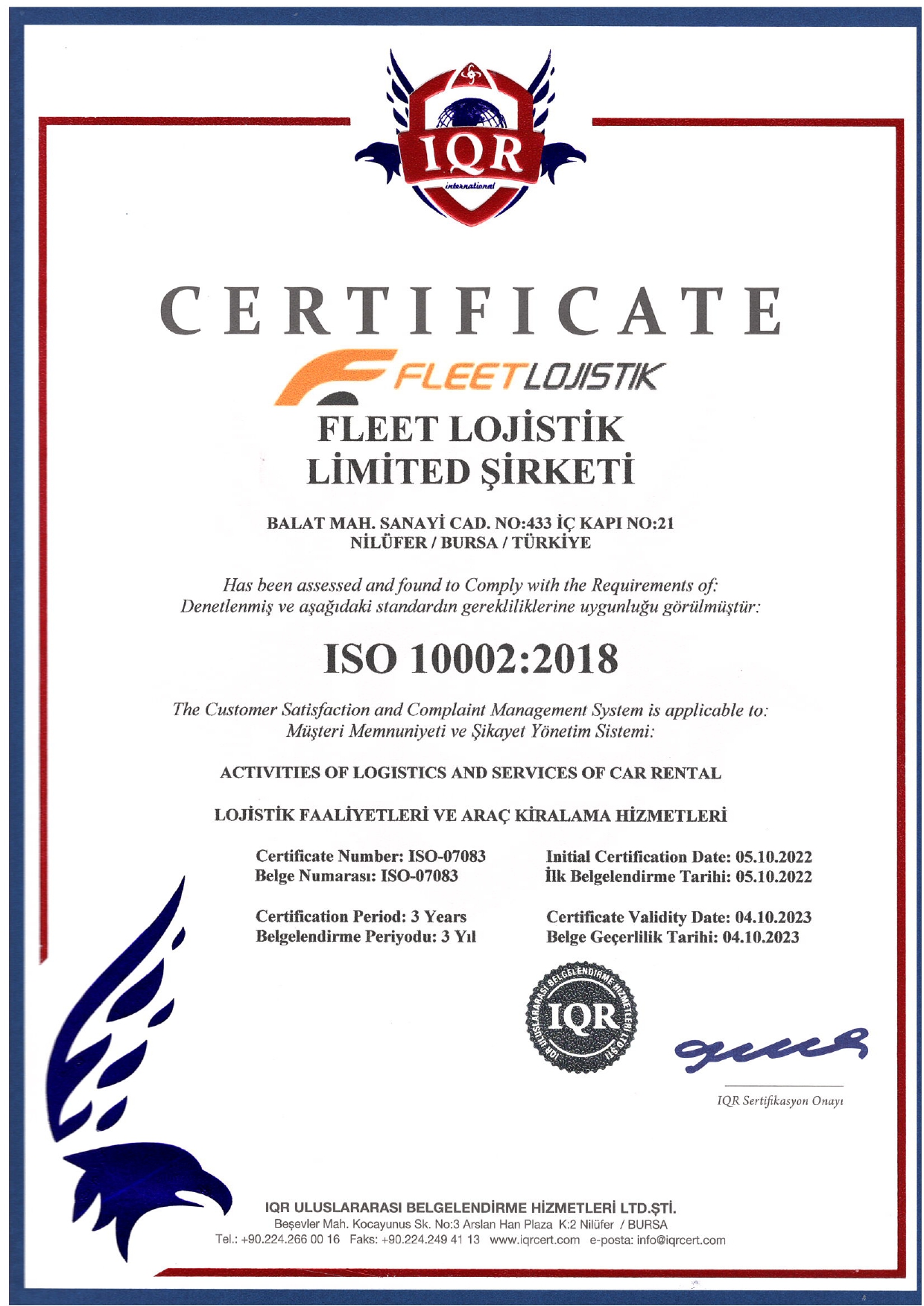 ISO 10002:2018